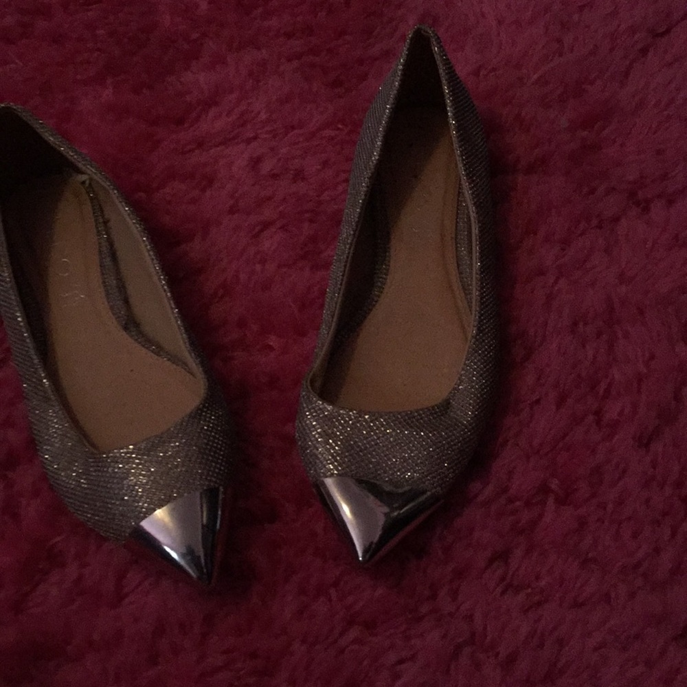 Aldo silver flats
